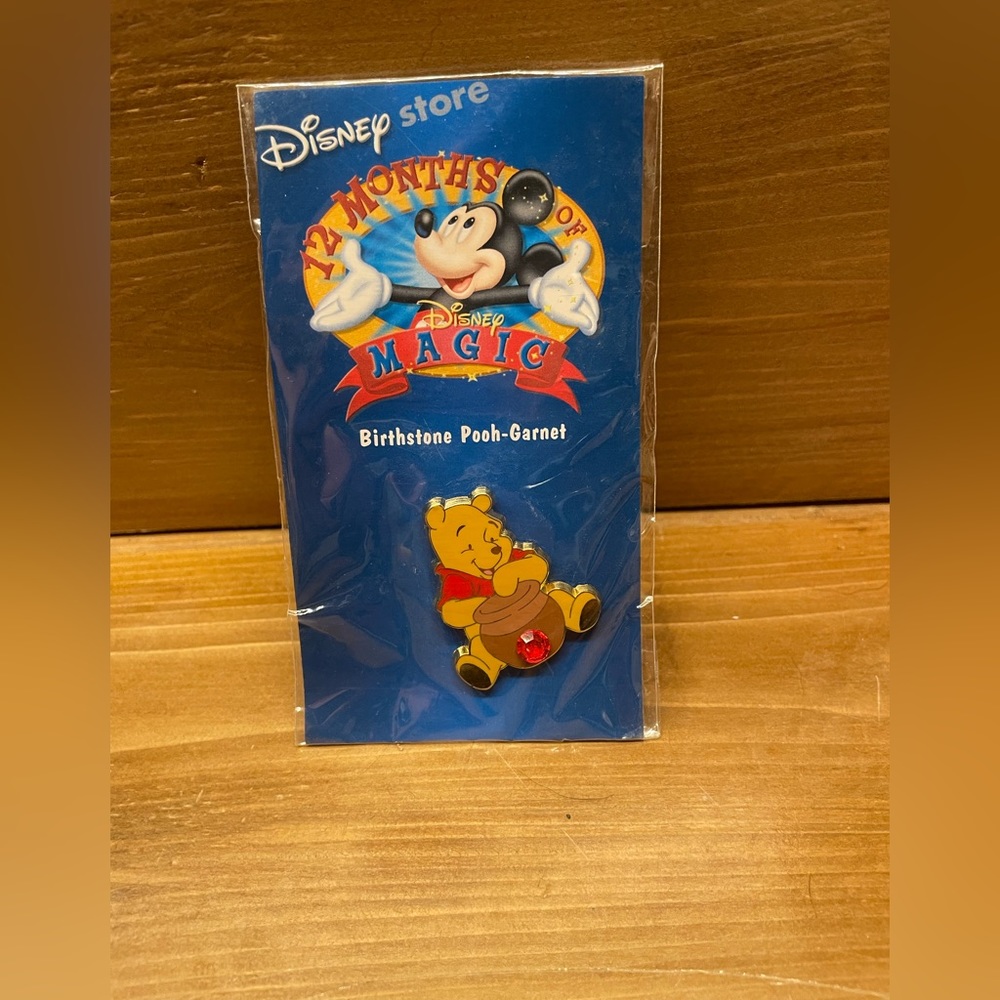 Disney Pin Winnie the Pooh 12 Months of Magic Birth Stone